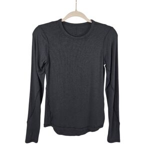 Lululemon Black Long Sleeve Super Soft Top